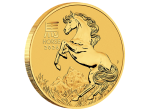 Zlati kovanec 1/4 unče – Lunar Horse 2026 (Avstralija) - slika 3