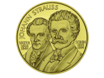 Zlati kovanec 500 šilingov – Johann Strauss (Avstrija)