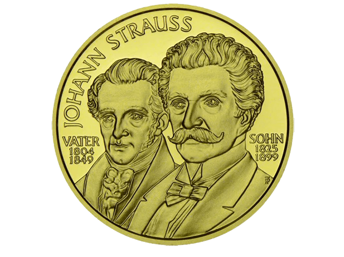 Zlati kovanec 500 šilingov – Johann Strauss (Avstrija) Zlati kovanec 500 šilingov – Johann Strauss (Avstrija) - slika 1