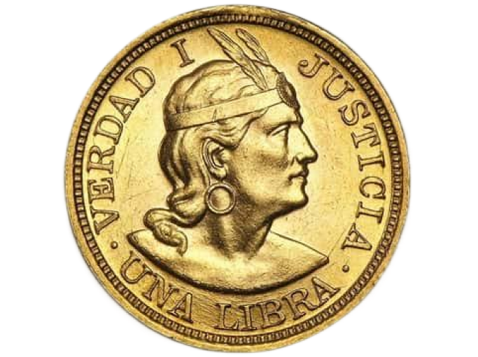 Zlati kovanec 1 Libra – Peru Zlati kovanec 1 Libra – Peru - slika 1