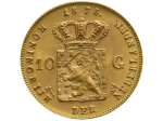 Zlati kovanec 10 gulden – Willem III (Nizozemska)